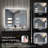 Chrisna LED Backlit Frameless Lighted Bathroom Vanity Mirror Wall Mirror 3 Color Adjust Dimmable Anti Fog-1830619570