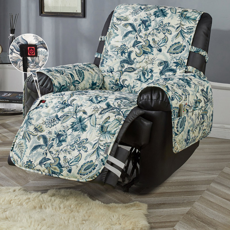 T-Cushion Recliner Slipcover, 243.8cm H x 58.4cm W x 50.8cm D, Indigo 