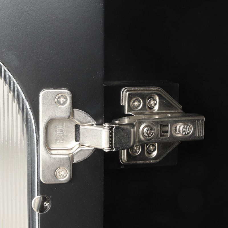 Meuble-lavabo sur pied simple 24 po avec comptoir en céramique 24 po, Noir, noir, noir, noir