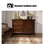 Armoire d'appoint en bois manufacturé noyer foncé