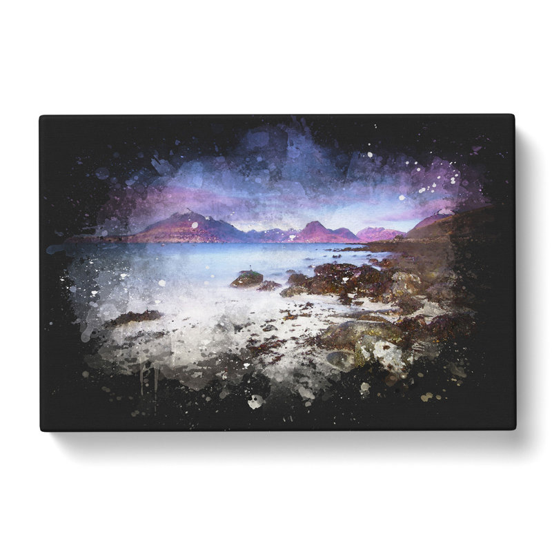 Elgol Village In The Isle Of Skye - Wrapped Canvas Painting, 40cm H x 60cm W x 3cm D