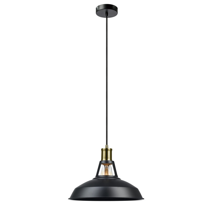 Luminaire suspendu en forme de dôme à 1 lumière Cayson