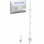 Paravent blanc avec tablettes Vivo, pouvant supporter jusqu'à 22 lb. lb