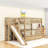 2 Drawers Twin Over Twin Bunk Bed With Storage Stair, Slide And Guardrails-1987659837