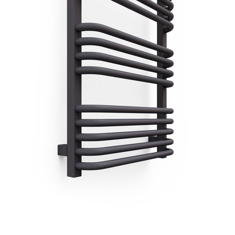 Alex Heated Towel Rail, Grey, 114 cm H x 50 cm W x 12 cm D