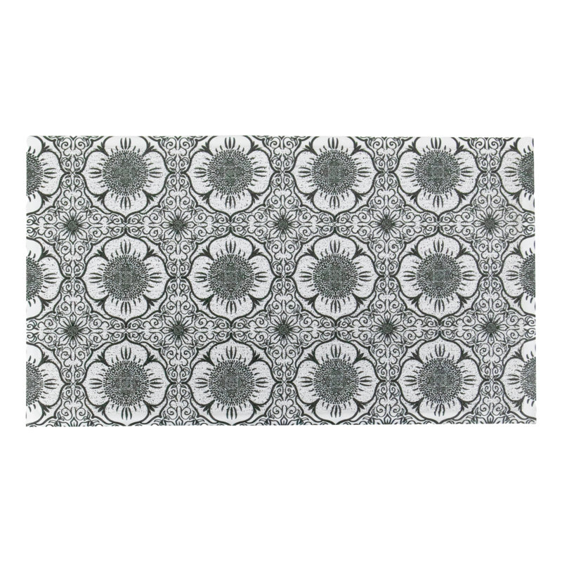 Moaaz Non-Slip Floral Doormat