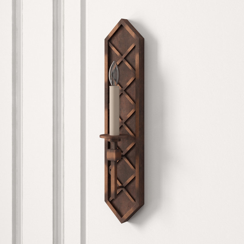 Cienfuegos 1 - Light Candle Wall Light, Antique Bronze