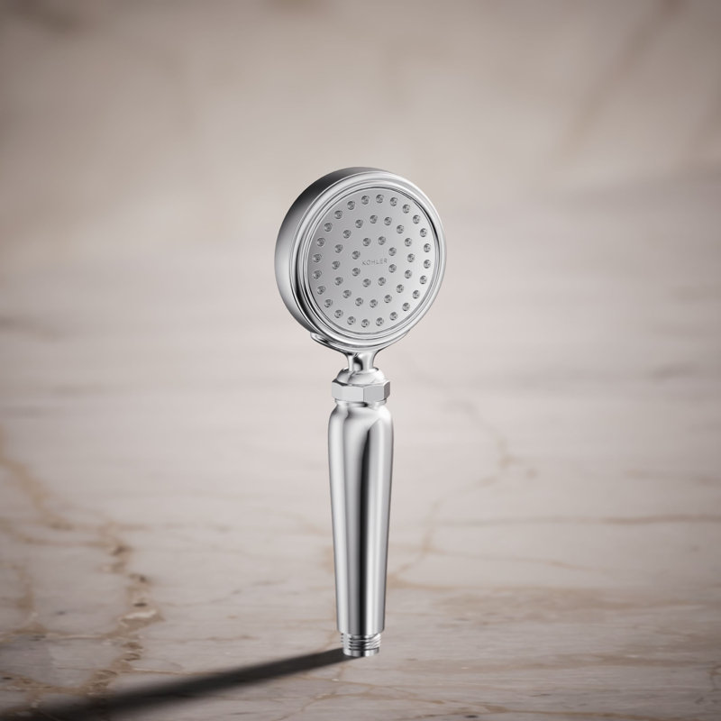 Artifacts Full/Standard Handheld Shower Head with Katalyst Air Induction Spray, Vibrant Brushed Moderne Brass, 1.75 GPM