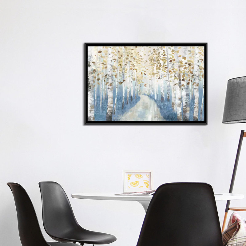 New Path I, Cadre noir, H 26 po x l 40 po x P 1,5 po, Pas de tapis