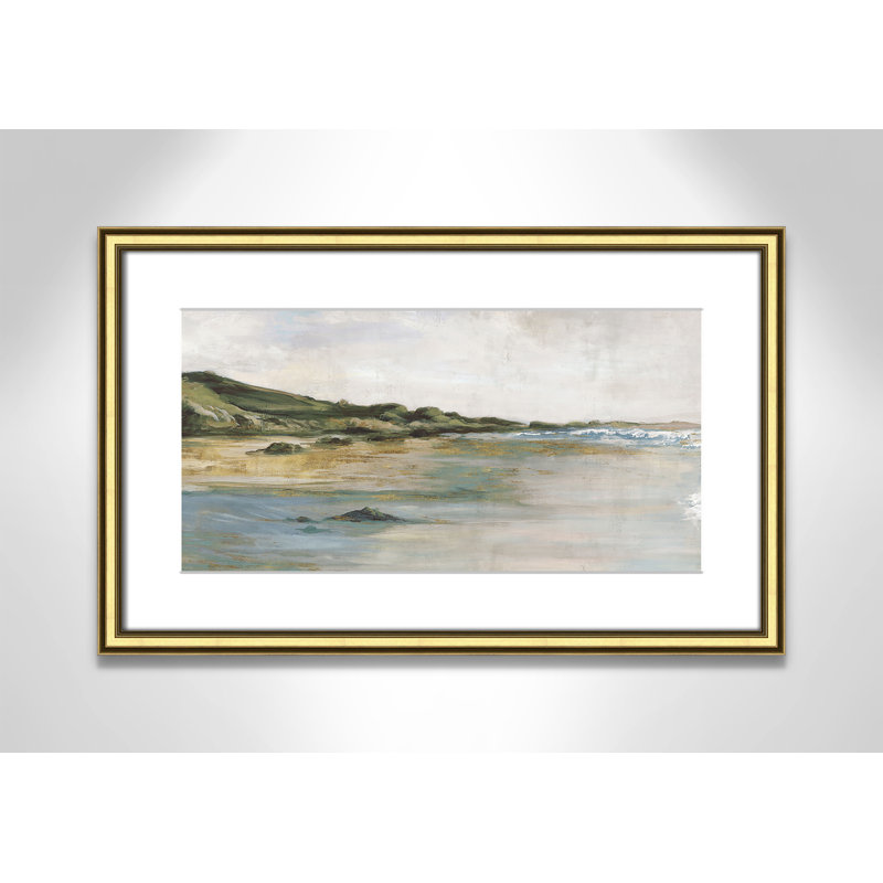Impression «Tide’s Edge» par Casa Fine Arts, H 14,25 po x l 22,25 po x P 0,875 po, Reproduction encadrée avec passe-partout