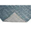 Tapis bleu / ivoire de haute qualité noué à la main-70393029