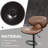 Middleport Swivel Upholstered Adjustable Height Counter Stool with Metal Frame