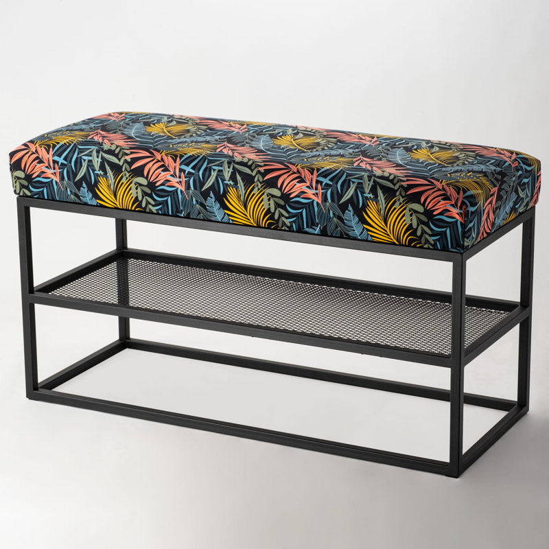 Zaddy Velvet Upholstered Storage Bench, H45 x W80 x D40cm