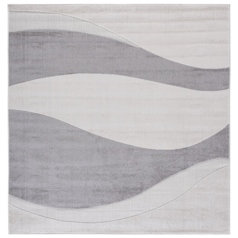 Stella Performance Abstract Indoor Rug, Square 6'7"