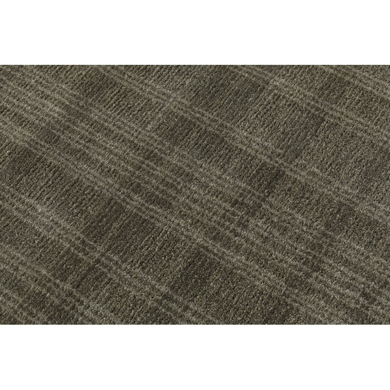 Tapis d'intérieur en laine touffeté à la main Verde, Rectangle: 8 pi 9 po x 11 pi 9 po