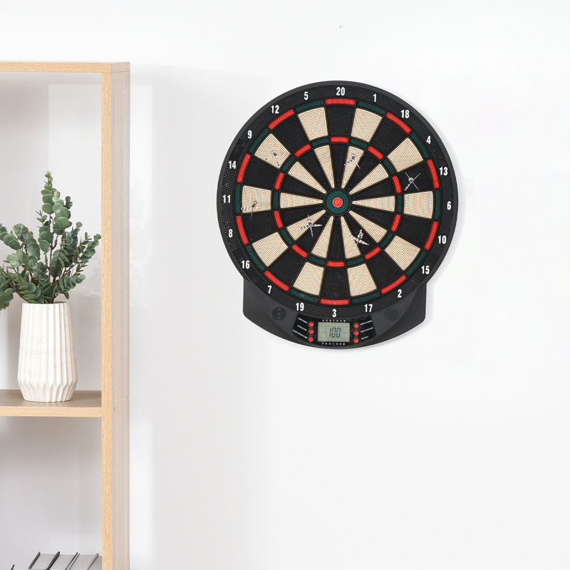 Norma LCD Electronic Dartboard Set 26 Games w/ 185 Variations 6 Darts