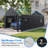 12 ft. W x 20 ft. D Heavy-Duty Carport Canopy , Portable Garage for Pickup, Black-97179238-97179235