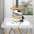 40" Modern White Rectangular Writing Desk With Gold Base
