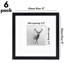 Cadre photo mural 8 "x 8" Vihaas - noir-226016780