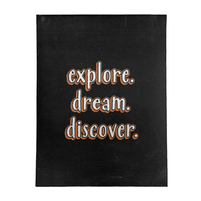 Quotes Chenille Indoor Rug