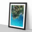 Forest by the Lake in Abstract - Framed Print-55577591-55577594