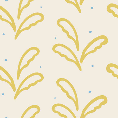 Susan Hable Banana Leaf 33' L x 20.5" W  Wallpaper Roll