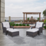 Deb Wicker Patio Chairs with Cushions