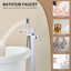 Robinet de baignoire autoportant monocommande à fixation au sol-65349419