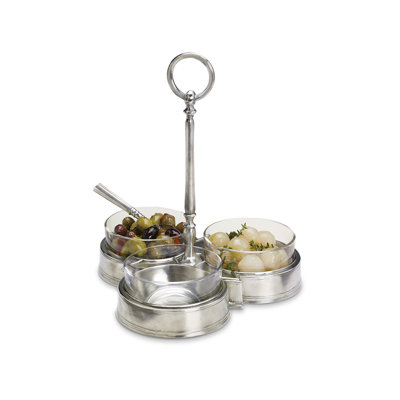 Crudite 3 Piece Condiment Server Set