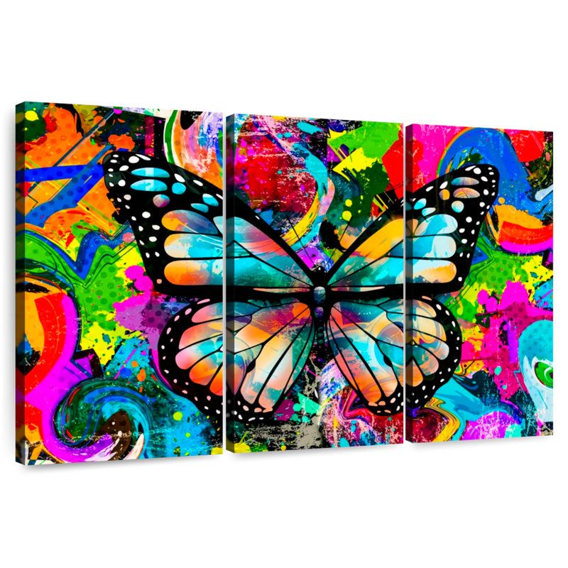 Trippy Butterfly, 36" H x 57" W