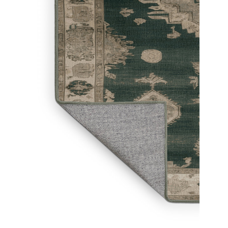 Tapis vert lavé à la machine, Carré 4 pi