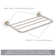 Universal 20" Metal 4-Bar Floating Shelf with Mounting Kit