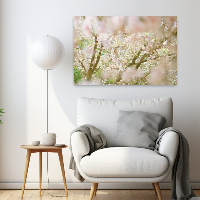 Cherry Fields Forever I 1 Piece Wrapped Canvas Wall Art, 60.96 cm H x 91.44 cm W