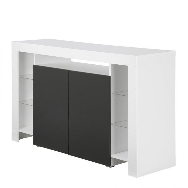Riddick 150.5cm Sideboard, Grey, Without Led Lighting