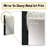 Minimalism Black And White Paint Reunion - Coastal Unique Wall Mirror Decor, Cream Large Mirror, Printed Metal Art-815155328