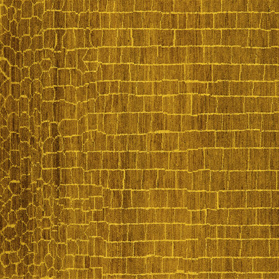 Tapis jaunes modernes Mid-Century 2692