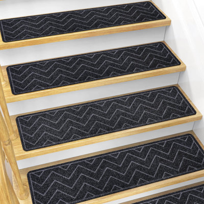 Tapis d'escalier intérieur antidérapant (ensemble de 15)