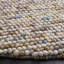 Tapis tissé à plat à la main Elle en ivoire / multicolore-2145104303