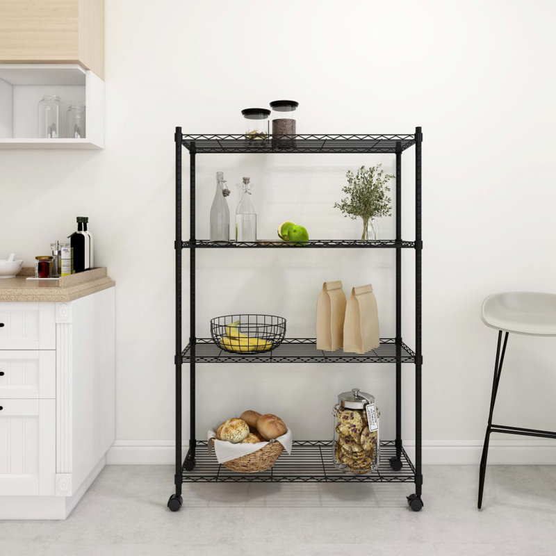 Seden 90 cm W Shelving Unit, Black