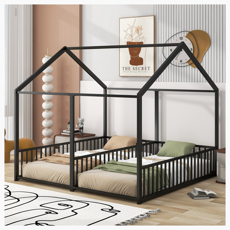 Lit plateforme simple Tumay, Noir
