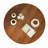 Noreda Round Wood Cocktail Table, Mid-Century Modern & Walnut Wood-1329763830