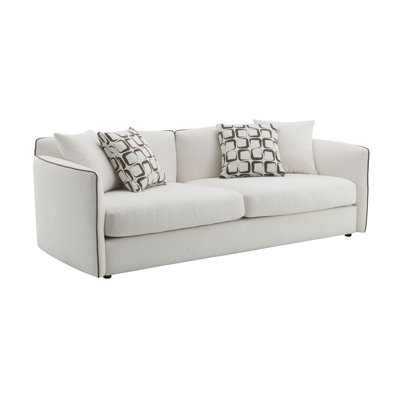 Yolanda Beige Chenille Sofa W/4 Pillows