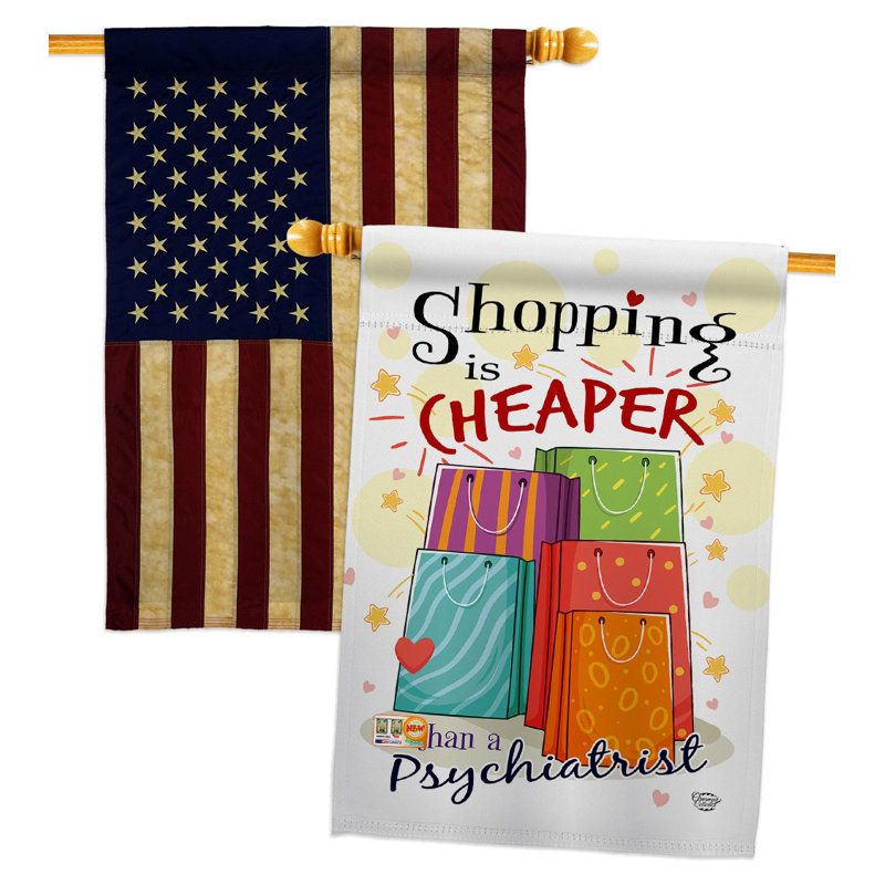 Double Sided 40'' H x 28'' W Polyester House Flag