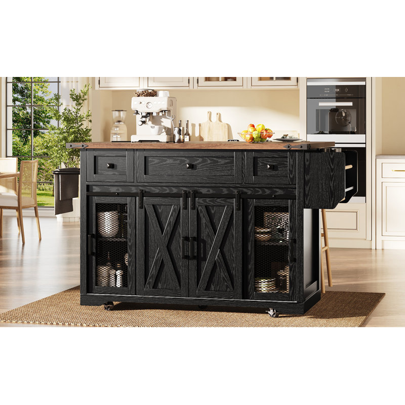 Kitchen Island, Black