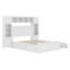 Lit double en bois avec armoire tout-en-un, tablette et prises, lit gigogne simple-80305754