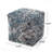 Square Shape Fabric Upholstered Pouf Ottoman
