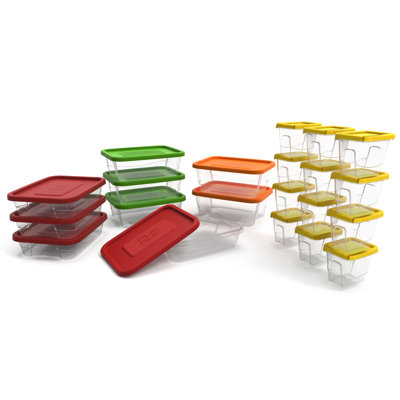 Food Storage - Set of 21 Containers and 21 Lids
