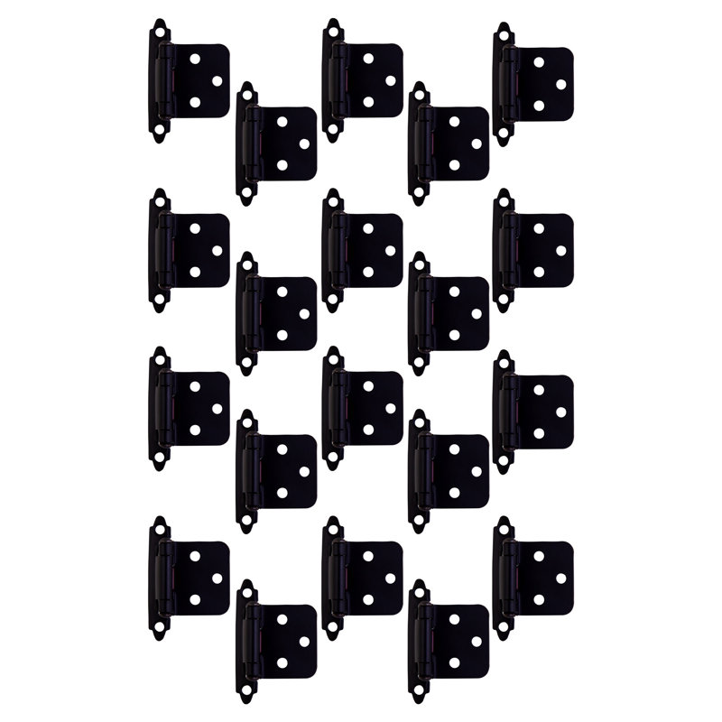 2.75" x 2.75" Offset 20 Door Hinges, Matte Black