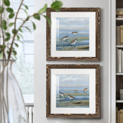 Seabird Beach I - ensemble de 2 peintures