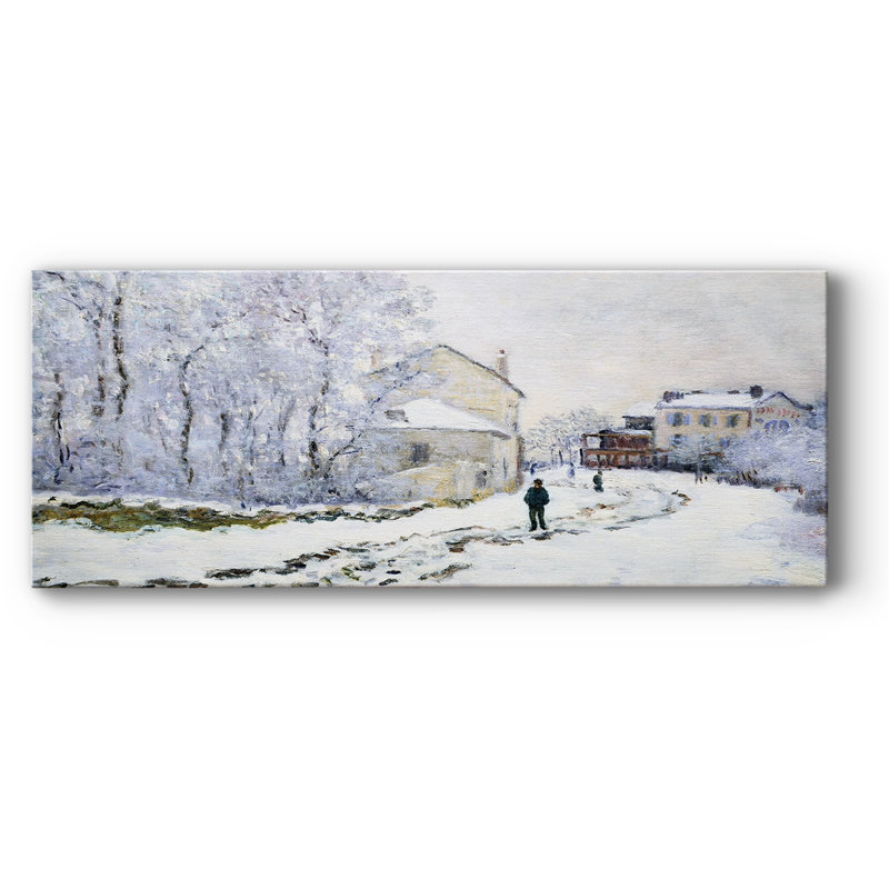 Neige à Argenteuil, 1875, reproduction sur toile, H 8 po x l 20 po x P 1,5 po